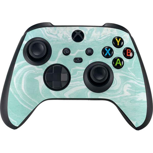 Mint Marbling Xbox Series X Controller Skin