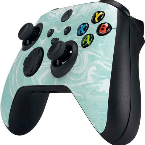 Mint Marbling Xbox Series X Controller Skin
