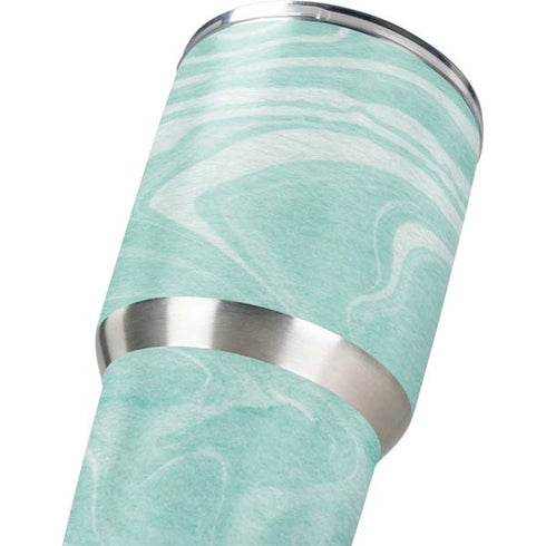 Mint Marbling Yeti 30oz Rambler Tumbler Skin