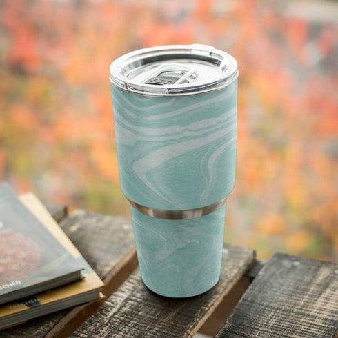Mint Marbling Yeti 30oz Rambler Tumbler Skin