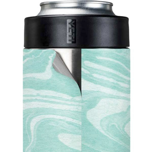 Mint Marbling Yeti Colster Can Insulator Skin