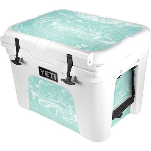 Mint Marbling YETI Tundra 35 Hard Cooler Skin