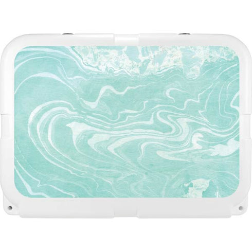 Mint Marbling YETI Tundra 35 Hard Cooler Skin