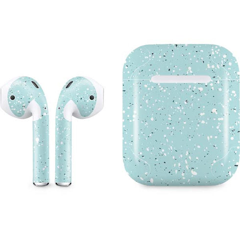 Mint Speckled Apple AirPods Skin