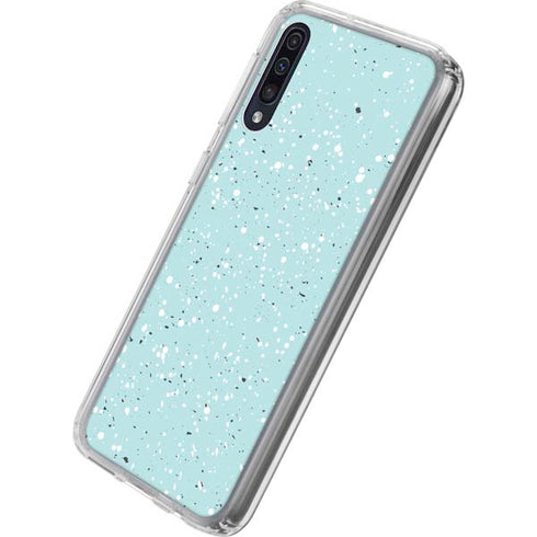 Mint Speckled Galaxy A50 Clear Case