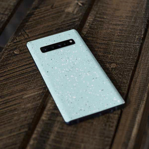 Mint Speckled Galaxy S10 Plus Skin