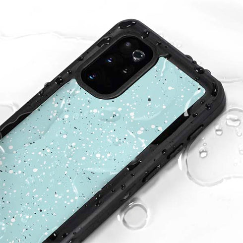 Mint Speckled Galaxy S20 Plus Waterproof Case