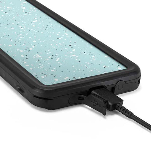 Mint Speckled Galaxy S20 Waterproof Case