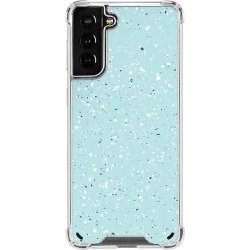 Mint Speckled Galaxy S21 Plus 5G Clear Case
