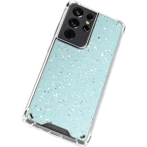 Mint Speckled Galaxy S21 Ultra 5G Clear Case