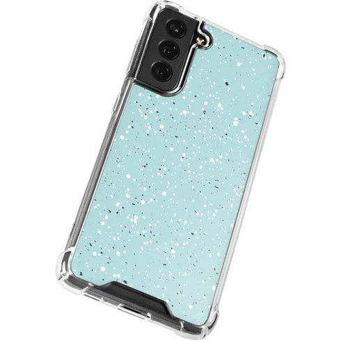 Mint Speckled Galaxy S22 Clear Case
