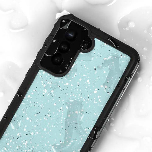 Mint Speckled Galaxy S23 Waterproof Case