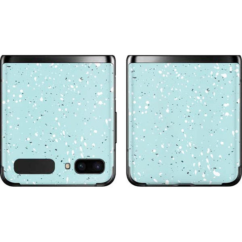 Mint Speckled Galaxy Z Flip Skin