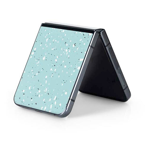 Mint Speckled Galaxy Z Flip5 5G Skin