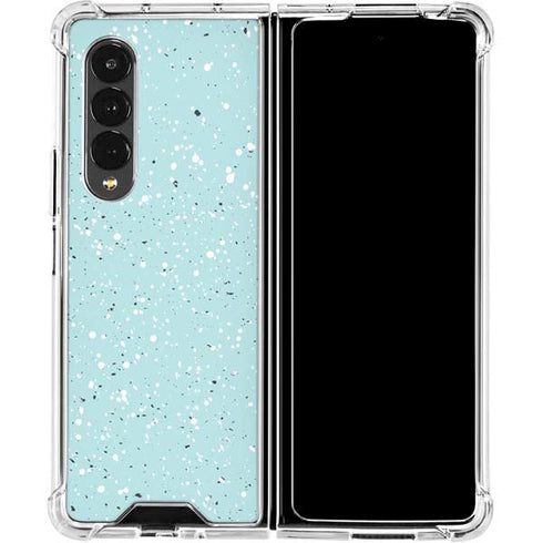 Mint Speckled Galaxy Z Fold4 5G Clear Case