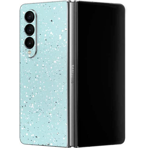 Mint Speckled Galaxy Z Fold4 5G Skin