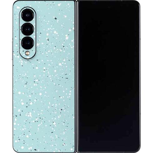 Mint Speckled Galaxy Z Fold4 5G Skin