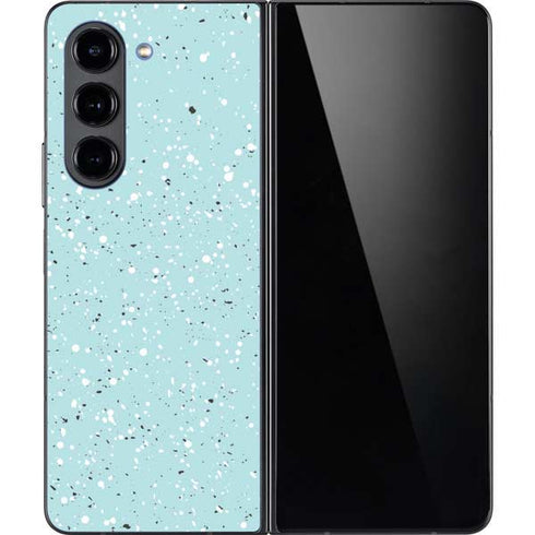 Mint Speckled Galaxy Z Fold5 5G Skin