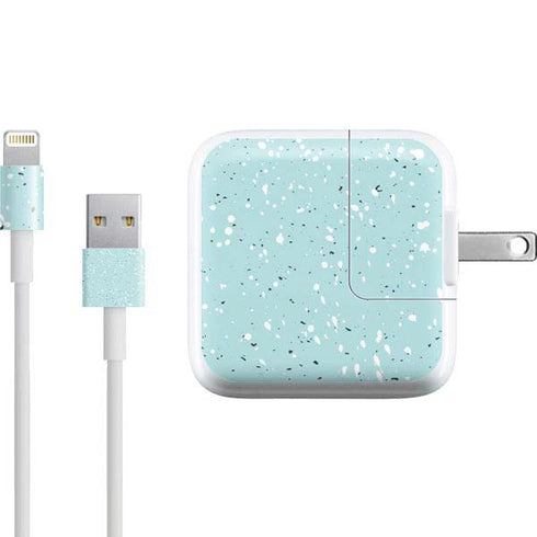 Mint Speckled iPad Charger (10W USB) Skin