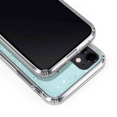 Mint Speckled iPhone 11 Clear Case