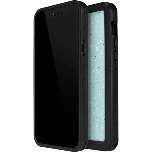 Mint Speckled iPhone 12 Mini Waterproof Case