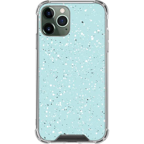 Mint Speckled iPhone 12 Pro Clear Case