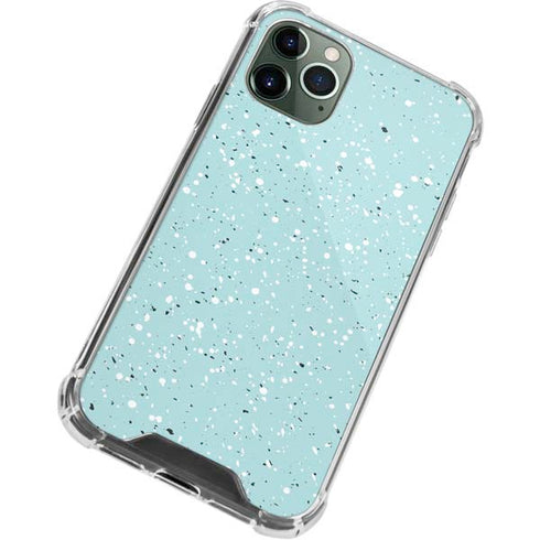 Mint Speckled iPhone 12 Pro Clear Case