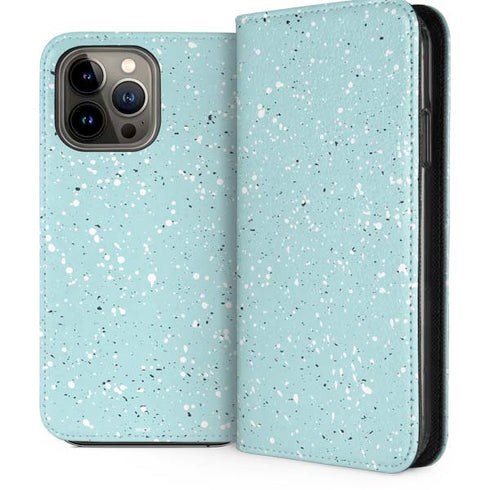 Mint Speckled iPhone 13 Pro Max Folio Case