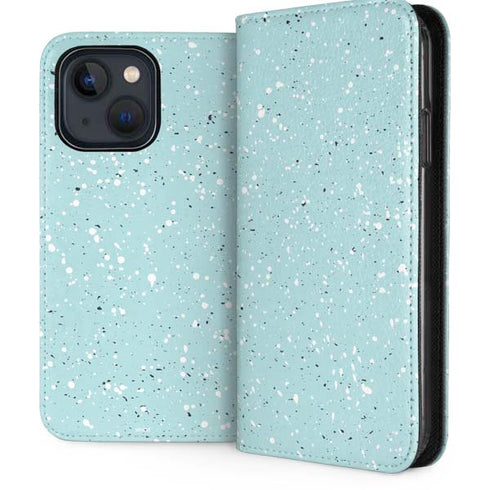 Mint Speckled iPhone 14 Folio Case
