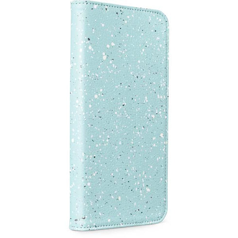 Mint Speckled iPhone 15 Plus Folio Case