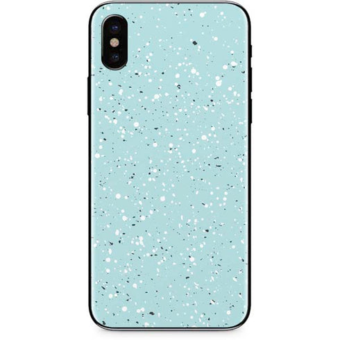 Mint Speckled iPhone X Skin