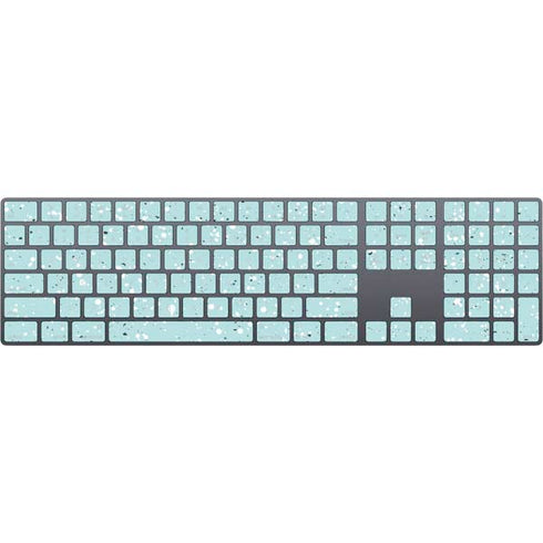 Mint Speckled Magic Keyboard with Numeric Keypad Skin