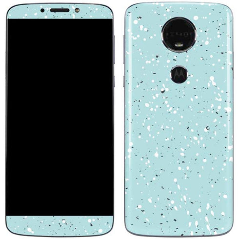 Mint Speckled Moto E5 Plus Skin