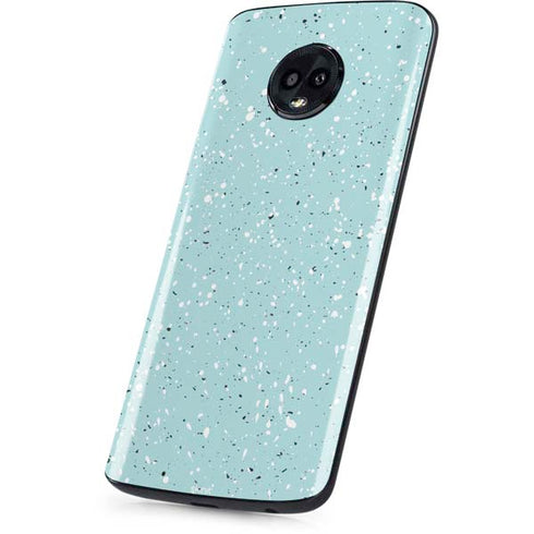 Mint Speckled Moto G6 Skin