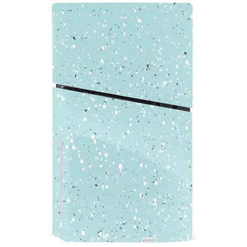 Mint Speckled PS5 Slim Disk Console Skin
