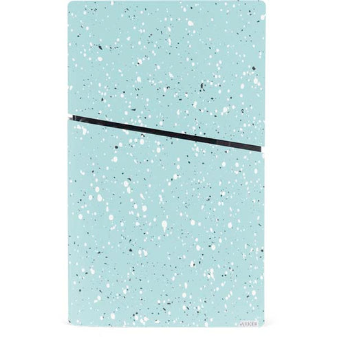 Mint Speckled PS5 Slim Digital Edition Console Skin