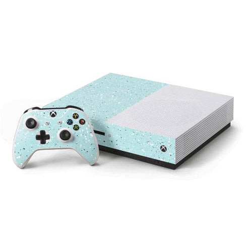 Mint Speckled Xbox One S Console and Controller Bundle Skin
