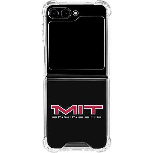 Massachusetts Institute of Technology MIT Engineers Black Galaxy Z Flip5 5G Clear Case