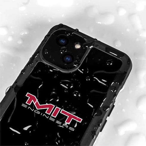 Massachusetts Institute of Technology MIT Engineers Black iPhone 15 Waterproof Case