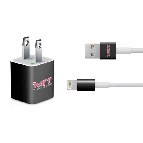 Massachusetts Institute of Technology MIT Engineers Black iPhone Charger (5W USB) Skin
