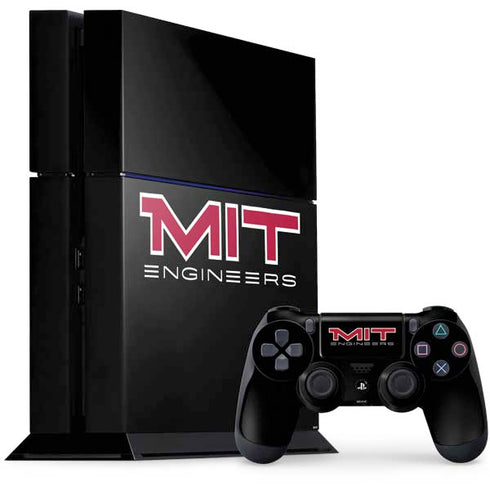 Massachusetts Institute of Technology MIT Engineers Black PS4 Console and Controller Bundle Skin
