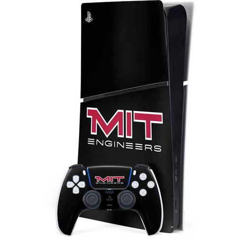 Massachusetts Institute of Technology MIT Engineers Black PS5 Slim Digital Edition Bundle Skin