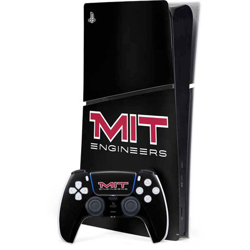 Massachusetts Institute of Technology MIT Engineers Black PS5 Slim Digital Edition Console Skin