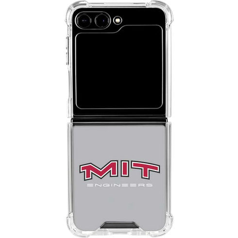Massachusetts Institute of Technology MIT Engineers Grey Galaxy Z Flip5 5G Clear Case