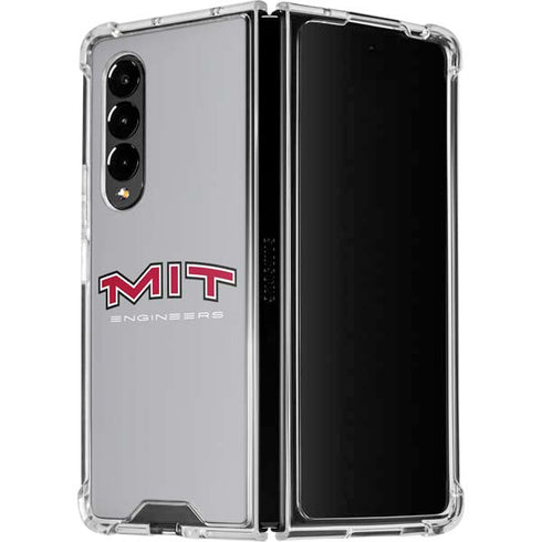 Massachusetts Institute of Technology MIT Engineers Grey Galaxy Z Fold4 5G Clear Case