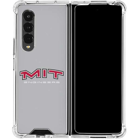 Massachusetts Institute of Technology MIT Engineers Grey Galaxy Z Fold4 5G Clear Case