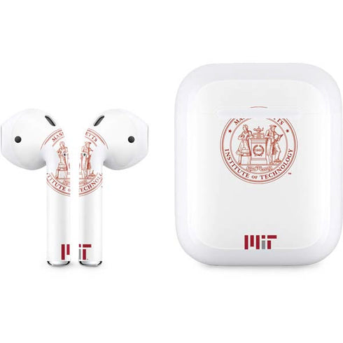 Massachusetts Institute of Technology MIT White Logo Apple AirPods Skin