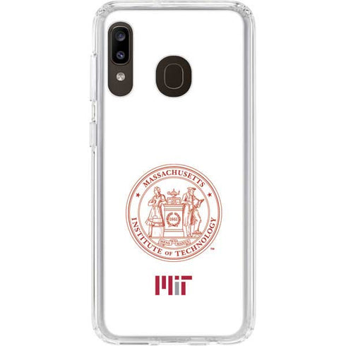 Massachusetts Institute of Technology MIT White Logo Galaxy A20 Clear Case