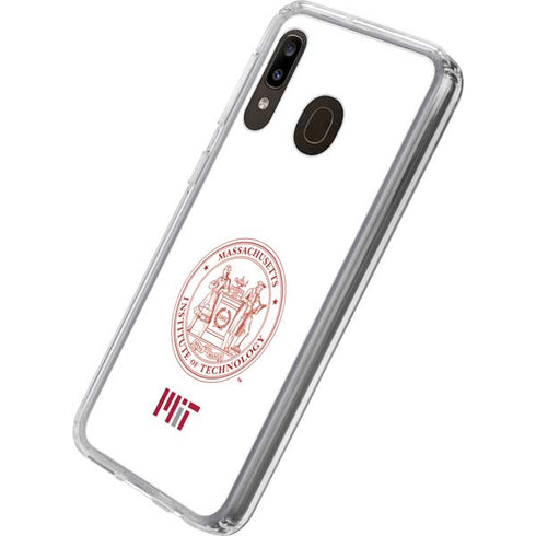 Massachusetts Institute of Technology MIT White Logo Galaxy A20 Clear Case
