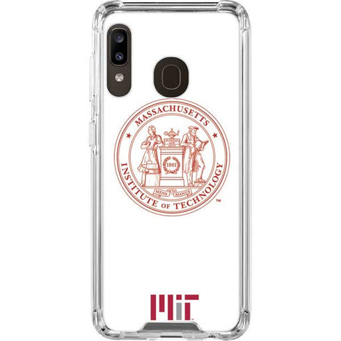 Massachusetts Institute of Technology MIT White Logo Galaxy A30 Clear Case